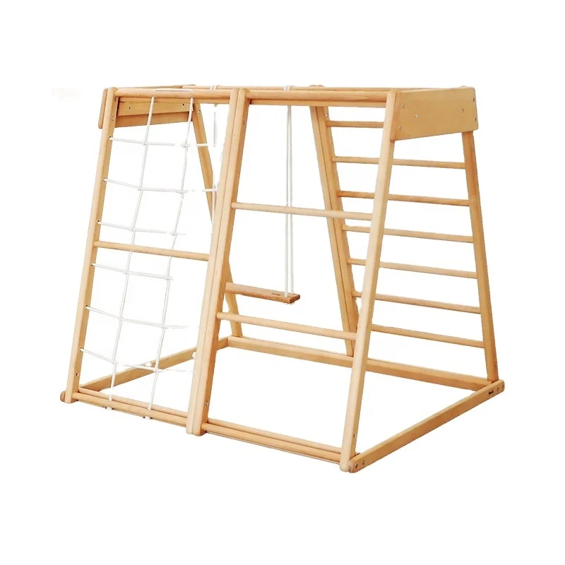 Kids Outdoor Climbing Frame - Kinder-Seilleiter für Draußen Holzspielzeug für Drinnen