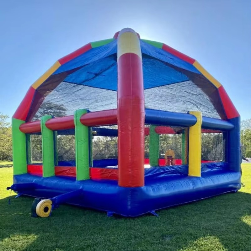 Kids Outdoor Jump House - Große Hüpfburg Aufblasbares Sprungkissen Aufblasbares Hüpfhaus