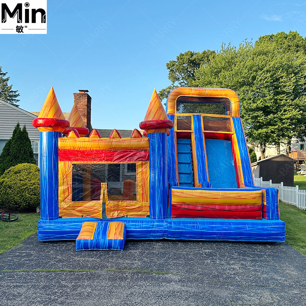 Kids Outdoor Wendy House - Heißer Verkauf: Kleines aufblasbares Hüpfburg-Set für
