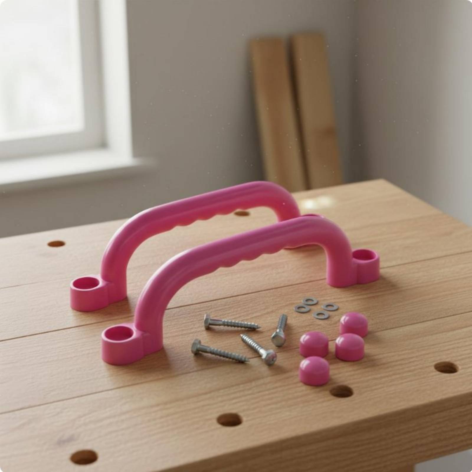 Kids Outdoor Climbing Frame - 2 Stück Klettergerüst-Griffe mit glatten Kanten,