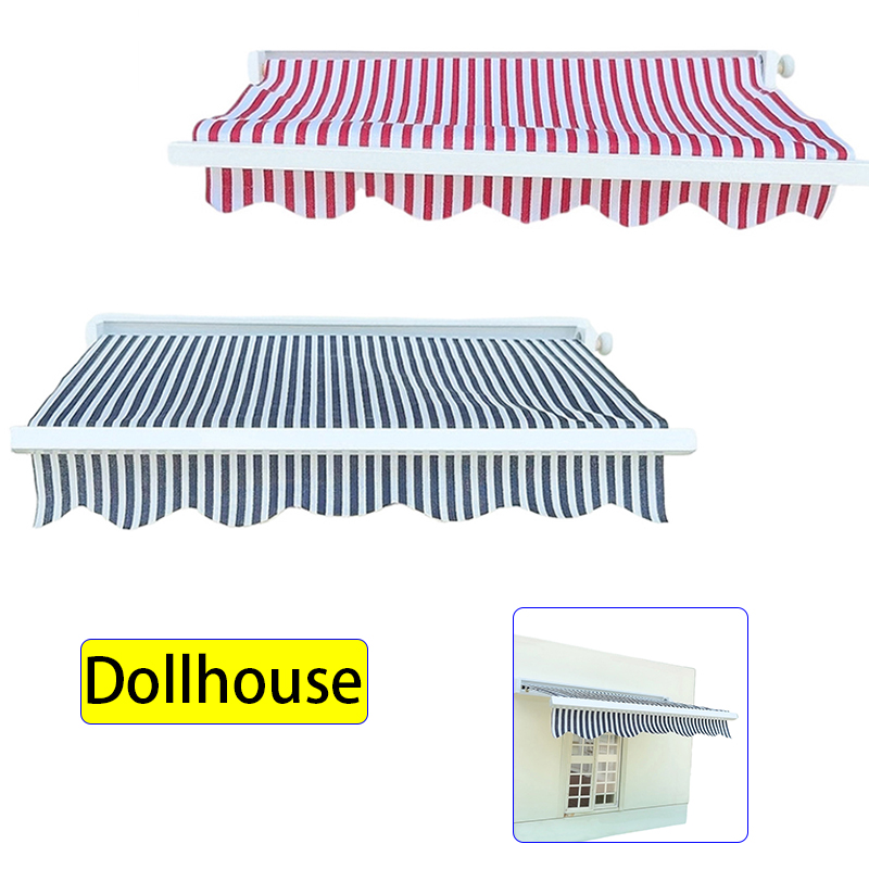 Kids Outdoor Decor - 1/12 Puppenhaus Simulation Markise Modell Puppenhaus