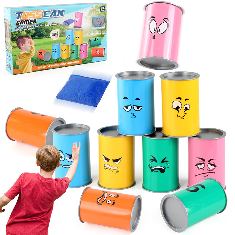 Kids Indoor Outdoor Games - Kinder kann Knockdown-Spielset drinnen und draußen