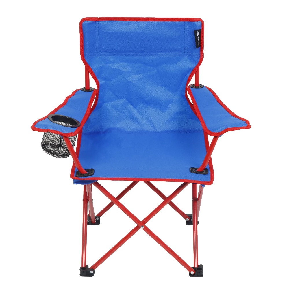Kids Outdoor Table And Chairs - Tragbarer Klappbarer Kinder-Campingstuhl mit Getränkehalter Outdoor-Picknick-Strandsitz