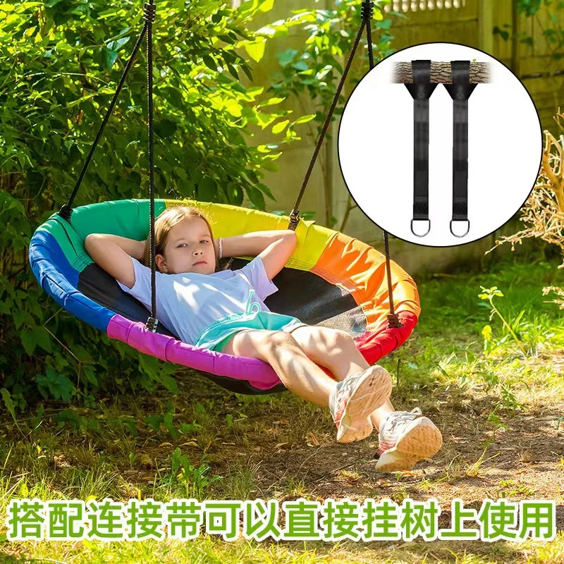 Kids Outdoor Nest Swing - Influencer-Beliebte Netz-Hängematte Vogelnest-Schaukel für Innen- und