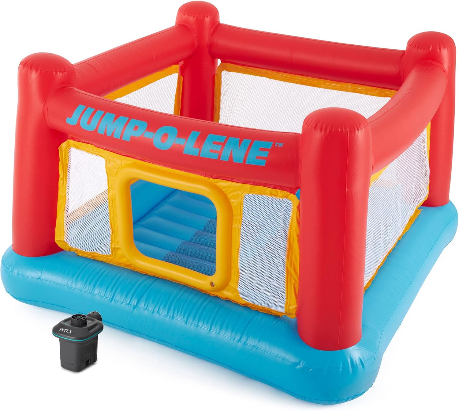 Kids Outdoor House - Aufblasbares Jump-O-Lene Hüpfburg-Haus für drinnen und