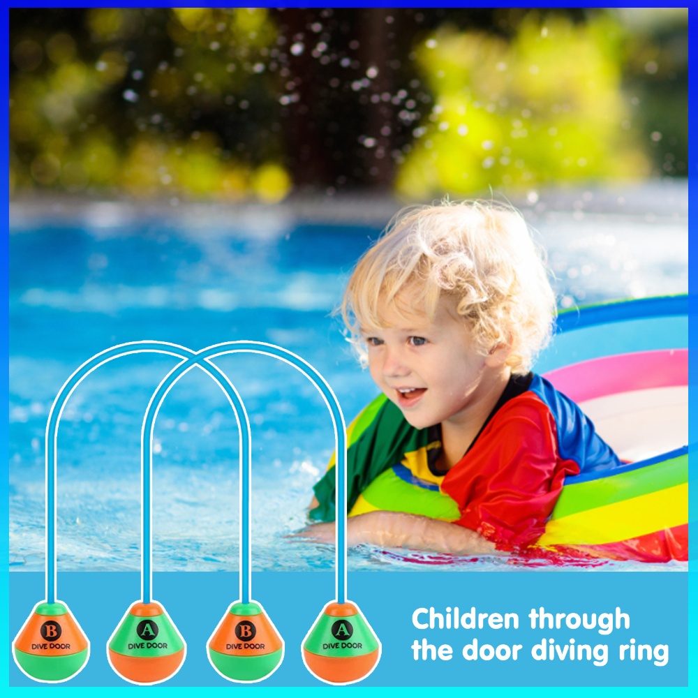 Kids Indoor Outdoor Games - 2er-Set Tauchtüren: Lustige Wassersport-Schwimmringe, wiederverwendbare Tauchdurchgangstüren