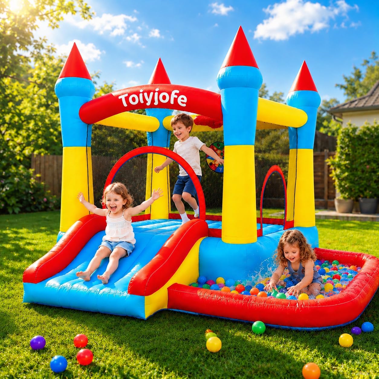 Hüpfburg für Kinder von 3-6 Ja – Kids Outdoor Jump House Bewertung und Preis