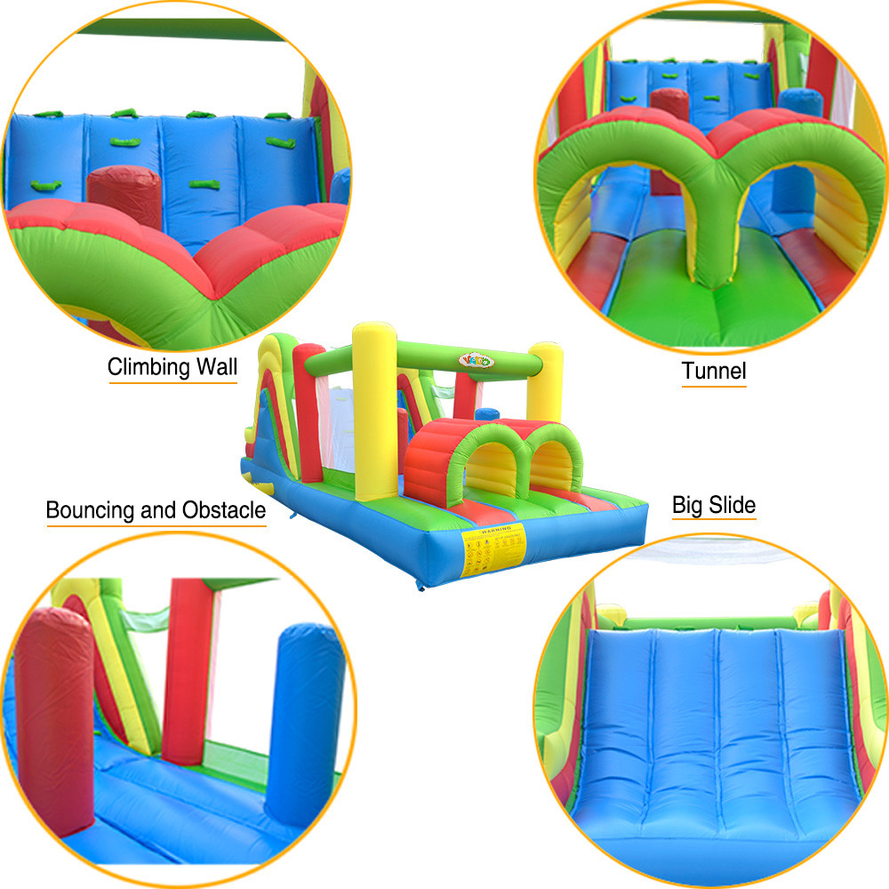 Buntes Aufblasbares Hüpfhaus f – Kids Outdoor Jump House Bewertung und Preis