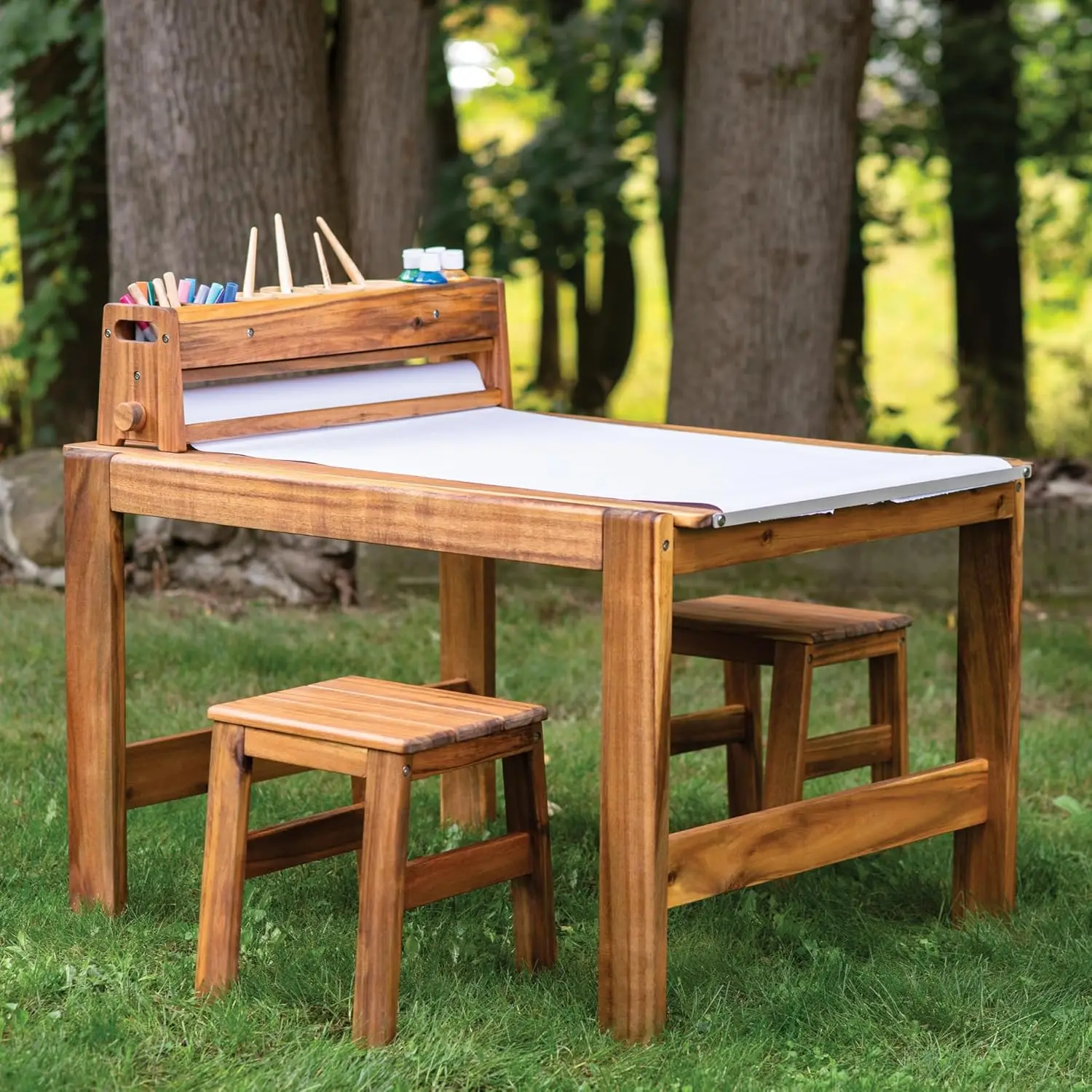 Acadia Outdoor-Kunsttisch- und – Kids Outdoor Table And Chairs Bewertung und Preis