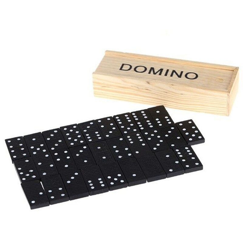 28-teiliges Set Holz-Domino Br – Kids Outdoor Table Bewertung und Preis