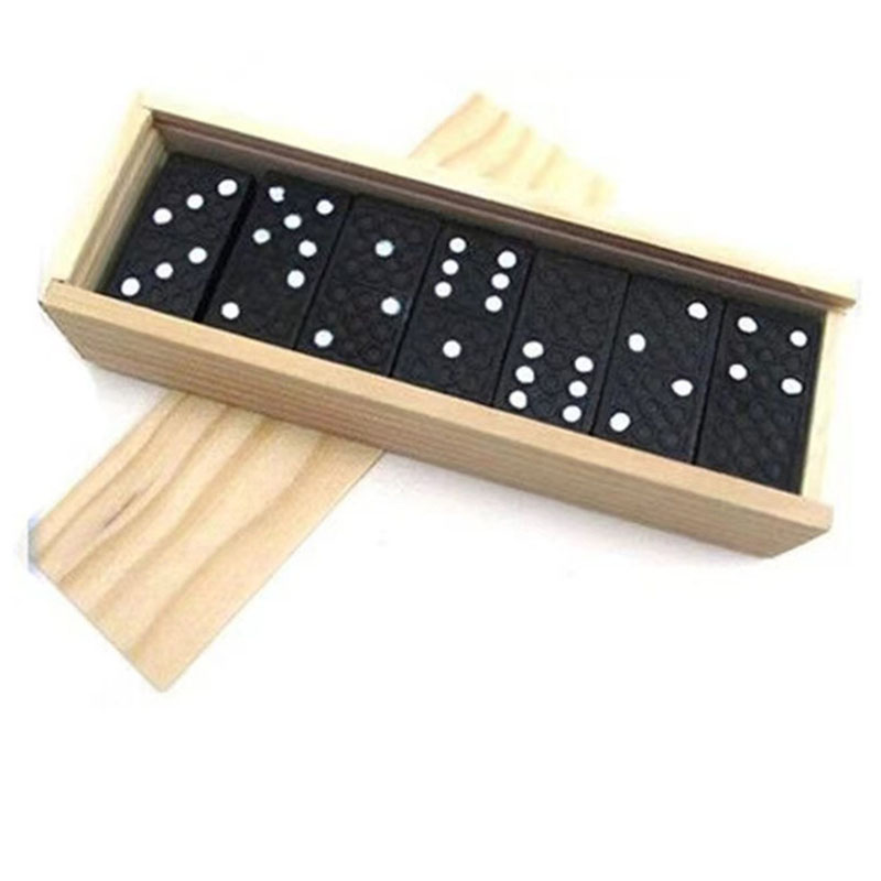 28-teiliges Set Holz-Domino Br – Kids Outdoor Table Bewertung und Preis