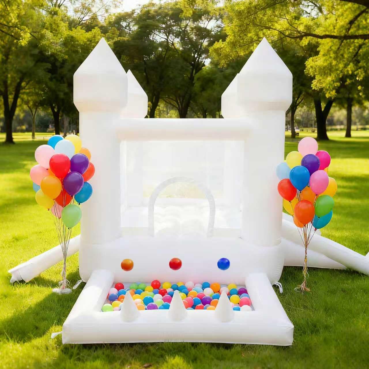 Weißes Hüpfhaus, Indoor- und O – Kids Outdoor House Bewertung und Preis