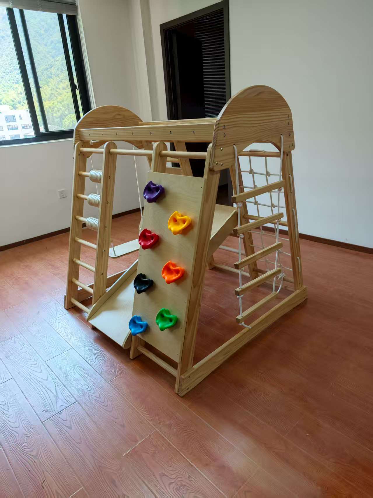 Holz-Klettergerüst für Kinder  – Kids Indoor Outdoor Games Bewertung und Preis