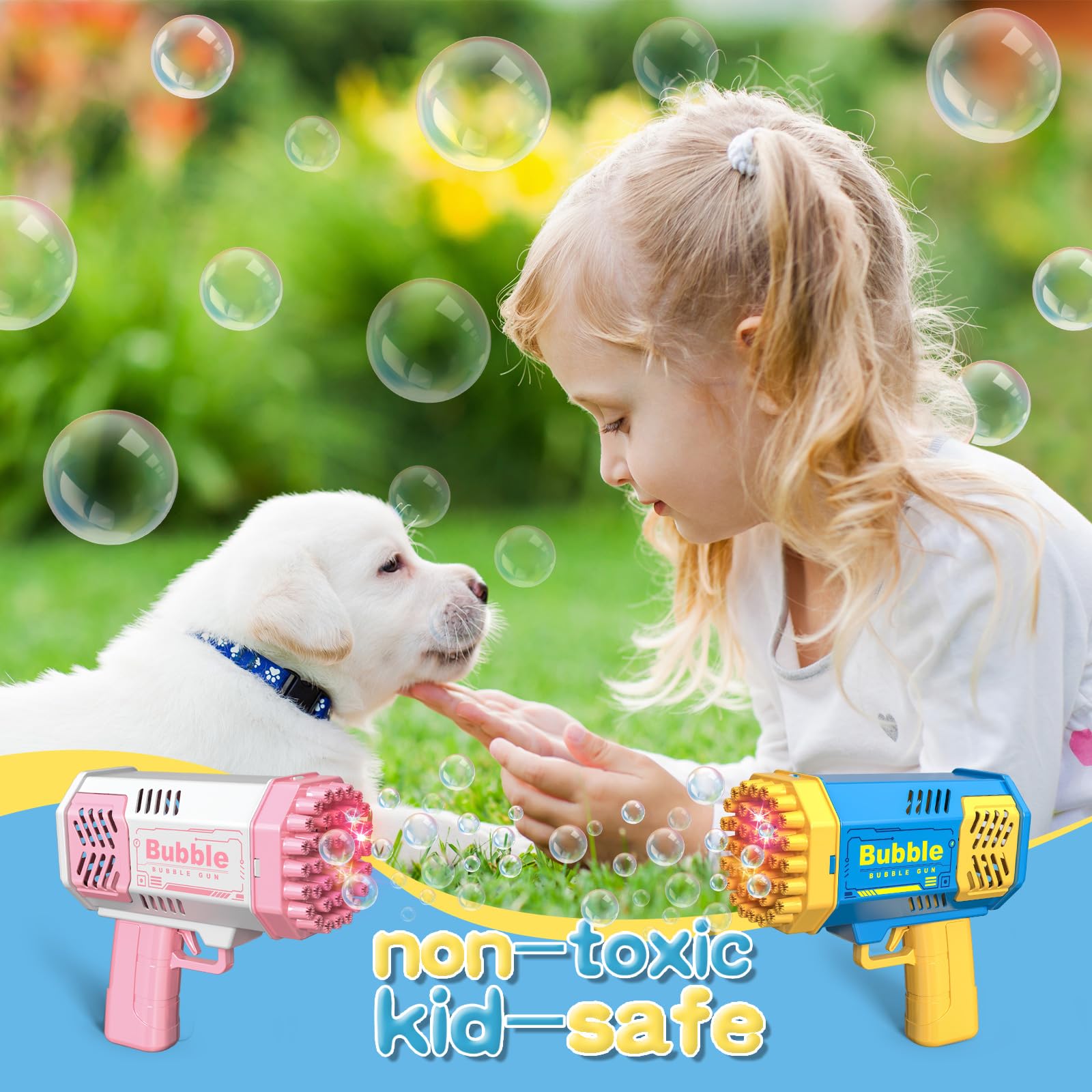 40-Loch-Seifenblasenpistole fü – Kids Outdoor Easter Gifts Bewertung und Preis