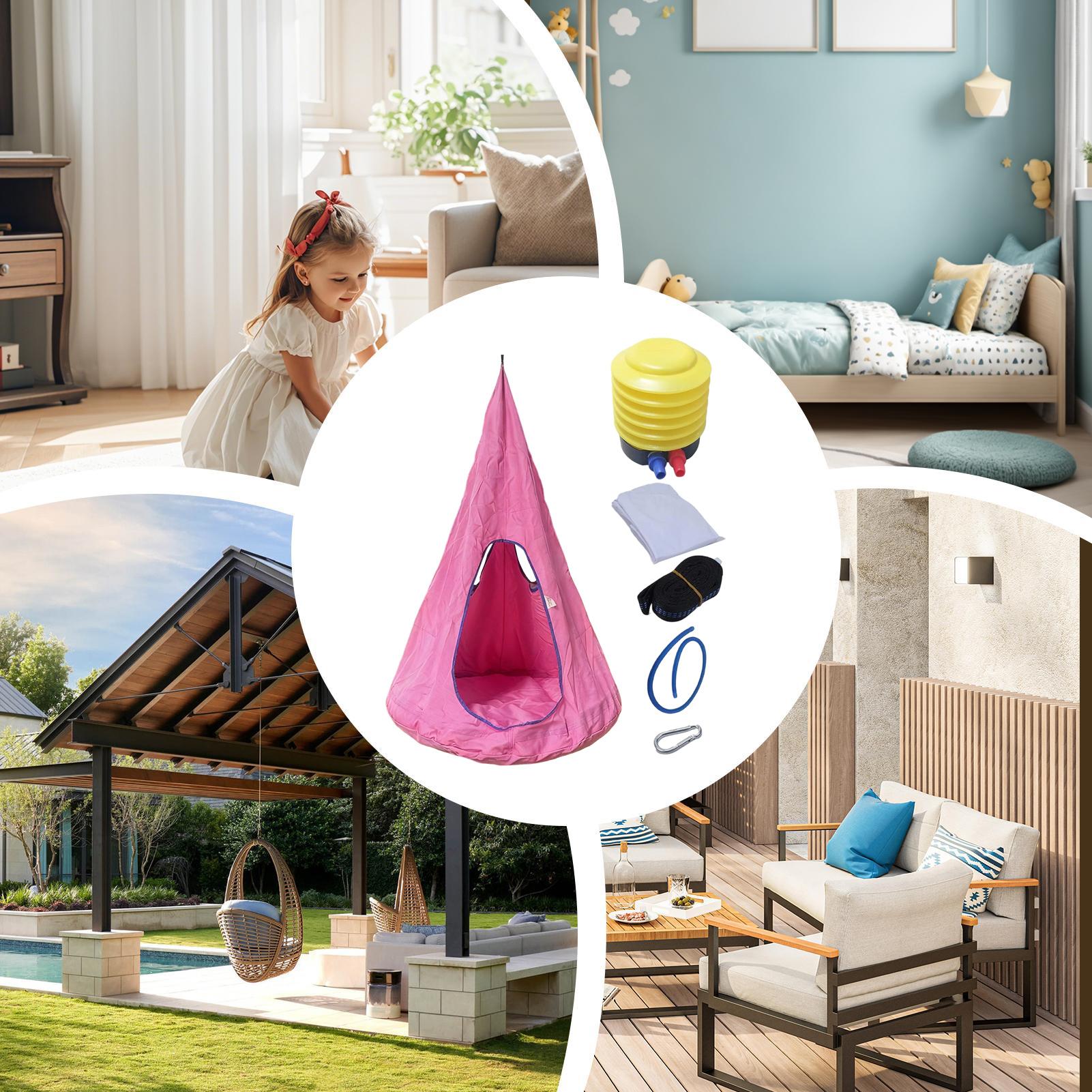 Kinder-Pod-Schaukelsitz mit Ki – Kids Outdoor Nest Swing Bewertung und Preis