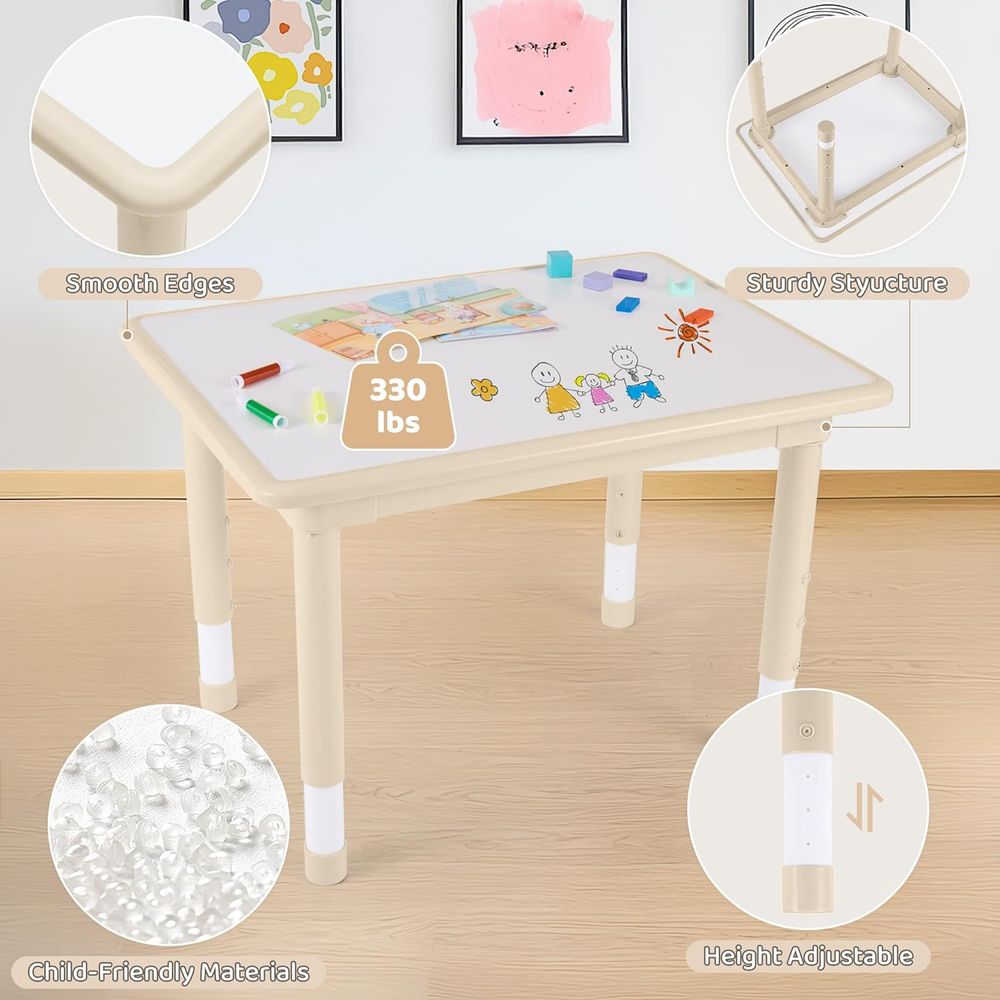 Kindertisch- und 4-Stühle-Set, – Kids Outdoor Table And Chairs Bewertung und Preis