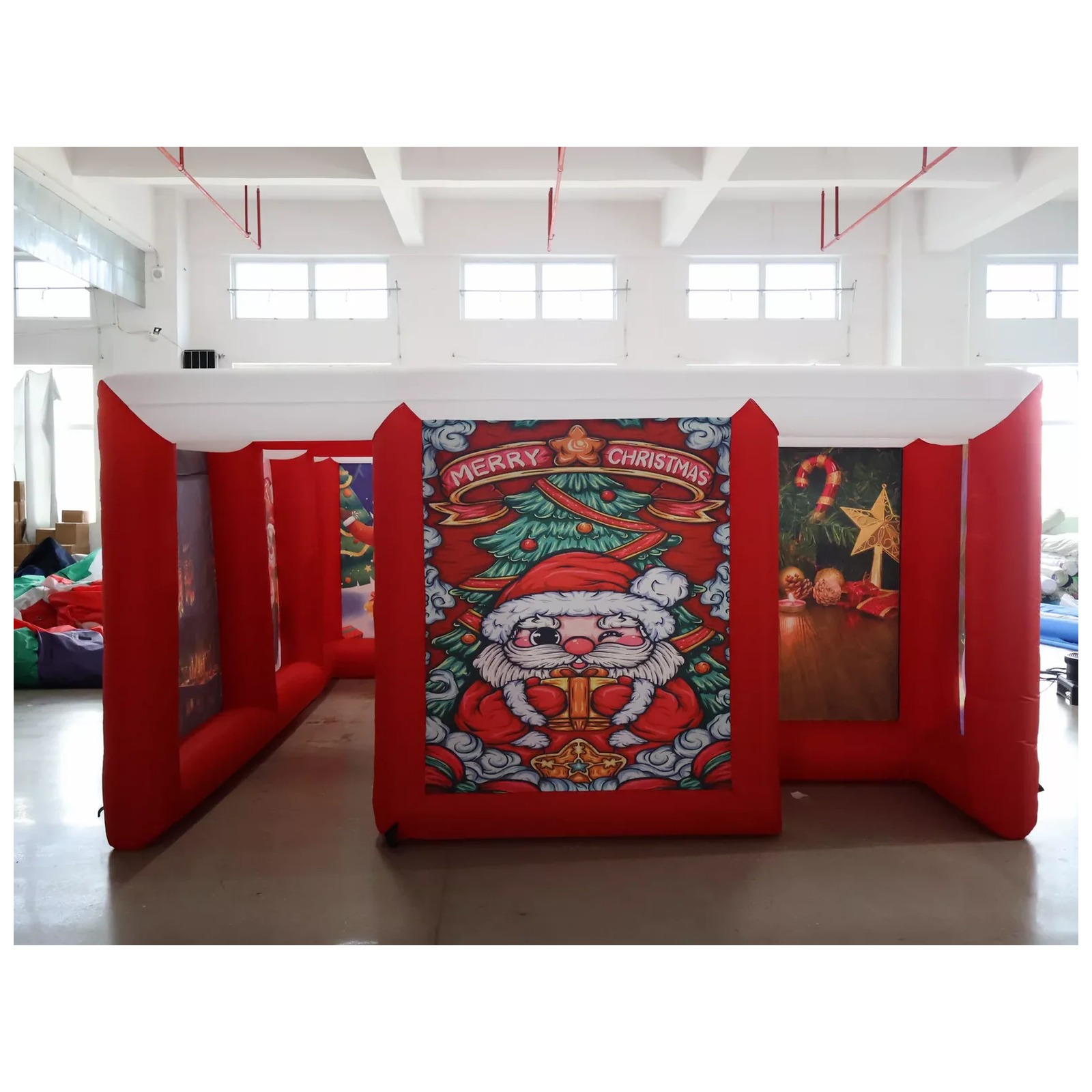 Rotes aufblasbares Outdoor-Lab – Kids Outdoor Party Venue Bewertung und Preis